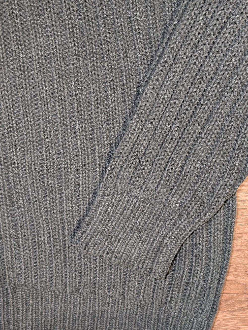New River Ribbed Crewneck Sweater - Dark Green - Picture 3 of 4